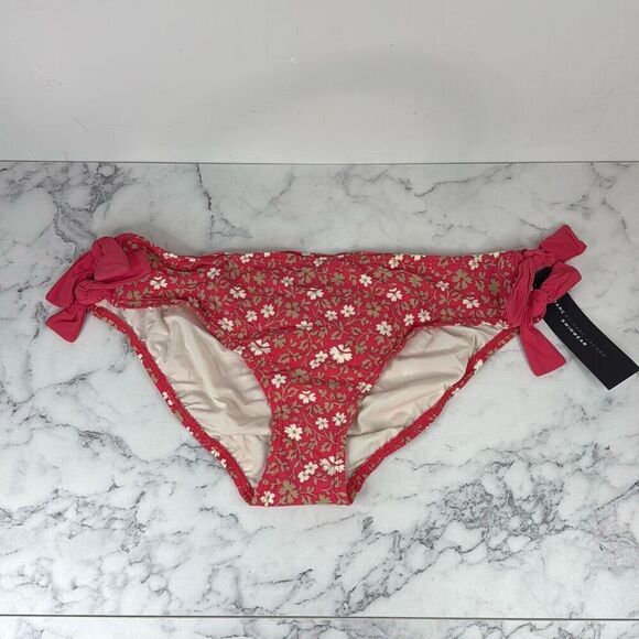 Marc by Marc Jacobs Pink Colette Floral Bikini Bottoms L NWT - Picture 1 of 6